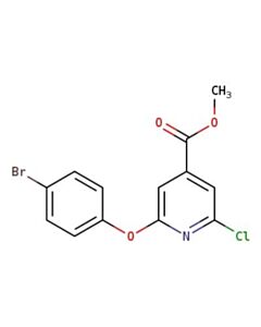 Astatech METHYL 2-(4-BROMOPHENOXY)-6-CHLOROISONICOTINATE, 95.00% Purity, 0.25G